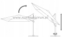 Parasol ogrodowy Mini Roma 250x250 cm + pokrowiec