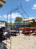 Pergola ogrodowa łukowa łuk metalowa 240cm pnącza