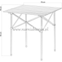 Stolik Stół Składany Aluminium Kemping 70 x 70 x 70 cm