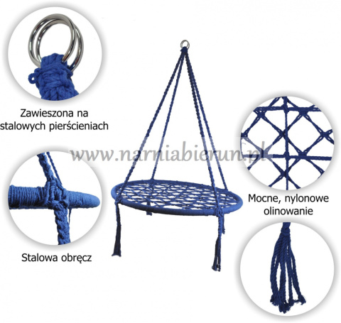 Bocianie gniazdo 100cm Huśtawka dla dzieci