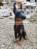 Figurka z żywicy Pies Piesek Doberman 38 cm