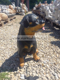 Figurka z żywicy Pies Piesek Rottweiler siedzący 35 cm