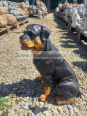 Figurka z żywicy Pies Piesek Rottweiler siedzący 35 cm