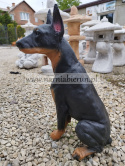 Figurka z żywicy Pies Piesek Doberman 38 cm