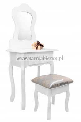 Toaletka kosmetyczna dla dziecka + krzesełko biała