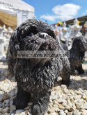 Figurka betonowa PIES Shih tzu stojący 28 cm