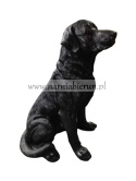 Figurka z żywicy Pies Labrador czarny 45 cm