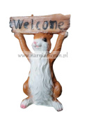 Figurka z żywicy Zając welcome zajączek 57 cm