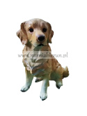 Figurka z żywicy Pies Piesek GOLDEN retriever 45 cm