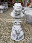 Figura betonowa Krasnale krasnal troll trolle na grzybie H 50 cm