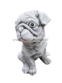 Figurka betonowa PIES PIESEK MOPS 24 cm