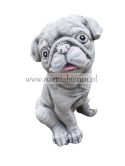 Figurka betonowa PIES PIESEK MOPS 24 cm