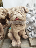 Figurka betonowa PIES PIESEK MOPS 24 cm