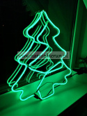 Choinka neon LED zielona energooszczędna
