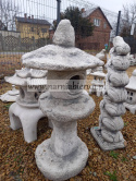 Figurka ogrodowa betonowa Lampa Japońska PAGODA DUŻA H75cm