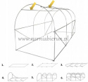 STELAŻ DO TUNELU OGRODOWEGO 4 X 2,5M