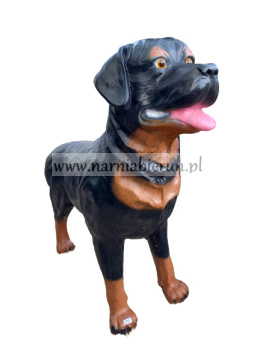 Figurka ogrodowa Pies stojący Rottweiler