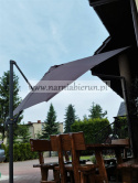 Parasol ogrodowy brązowy Mini Roma 250x250 cm + pokrowiec