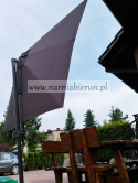 Parasol ogrodowy brązowy Mini Roma 250x250 cm + pokrowiec