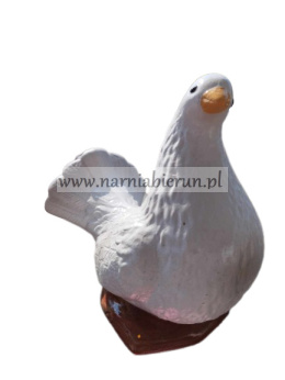 Figurka z ceramiki Gołąbek biały gołąb