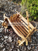 Wóz wózek taczka ogrodowa ozdoba drewniana donica doniczka