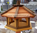 Karmnik dla ptaków drewniany do ogrodu MAŁY