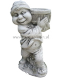 Figurka betonowa TROLL SKRZAT KRASNAL Z WIADREM 50 cm