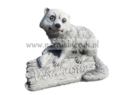 Figurka betonowa SURYKATKA Welcome 24 cm