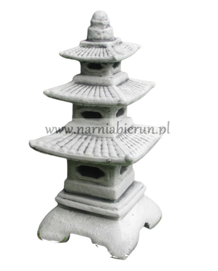 Piękna Lampa Japońska betonowa PAGODA 47 cm